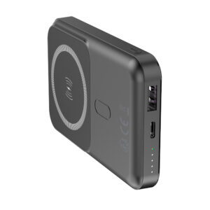 Forever MATB-100 Powerbank med trådløs lading, PD QC 22,5W 10000 mAh, svart