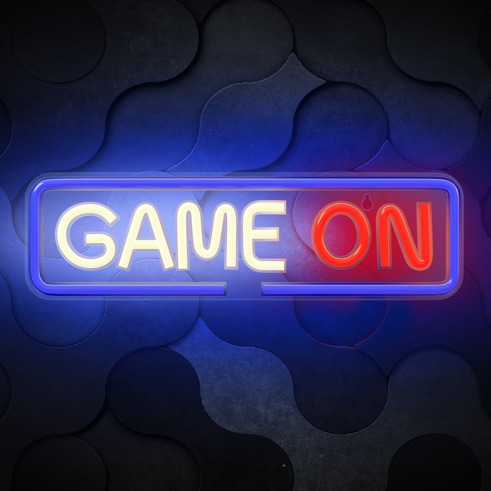 Neonskilt PLEXI LED GAME ON multicolor FPNE23 Forever Light