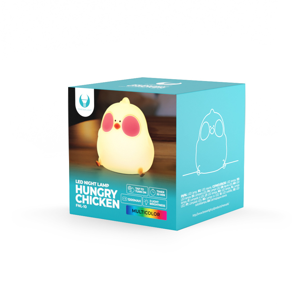 LED Nattlampe HUNGRY CHICKEN FNL-10 Forever Light - Bilde 9