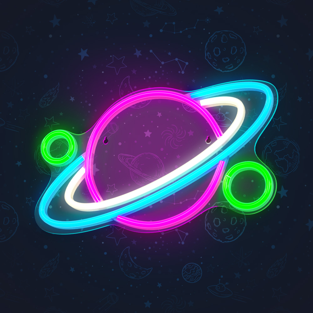 Neonskilt PLEXI LED PLANET multicolor FPNE05X Forever Light