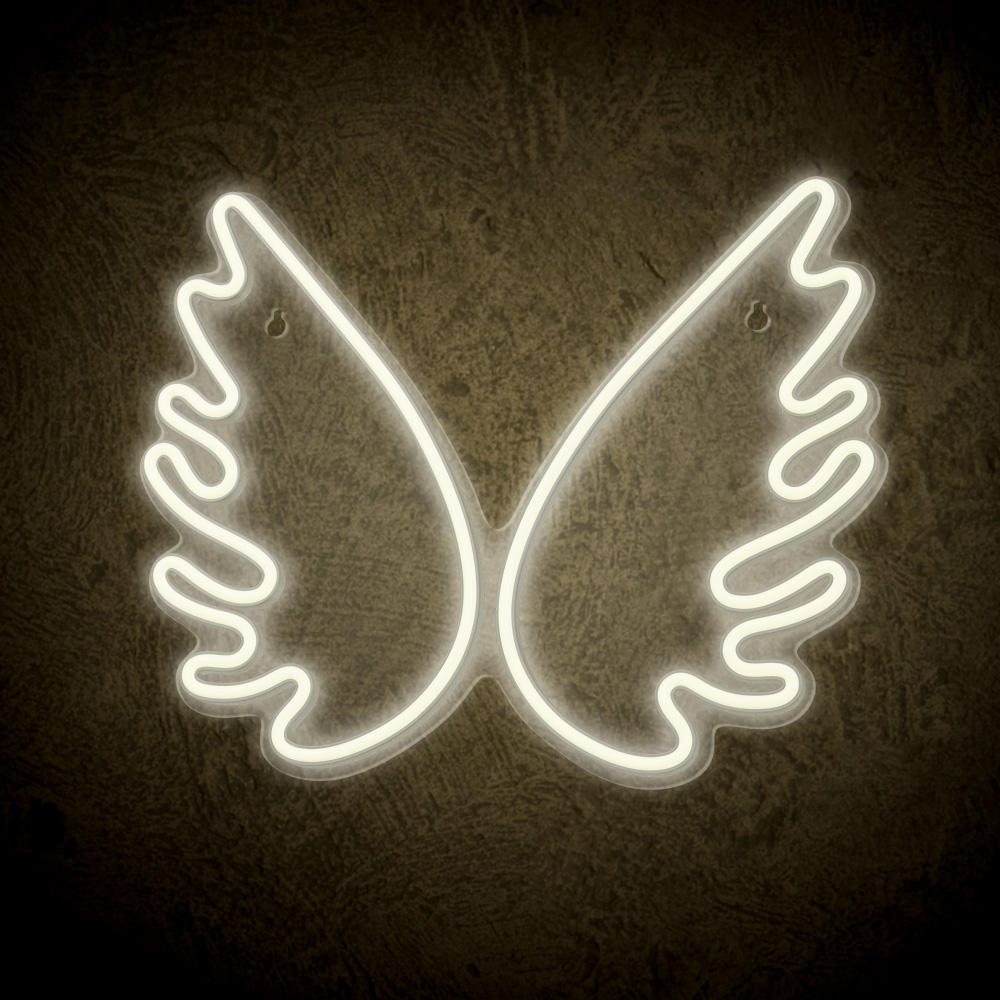 Neonskilt PLEXI LED WINGS white FPNE09X Forever Light